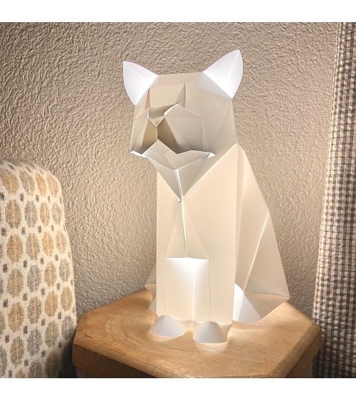 Lampe chat - Luminaire animal à poser, lampe de chevet design Plizoo a poser de nuit led moderne originale design suisse