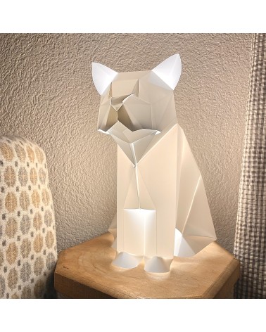 Lampe chat - Luminaire animal à poser, lampe de chevet design - Plizoo