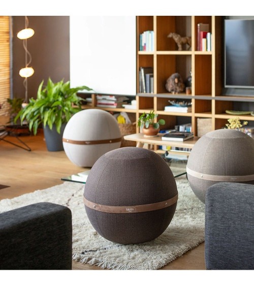 Bloon Original Avorio - Sedia ergonomica Bloon Paris palla da seduta pouf gonfiabile