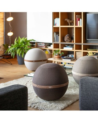 Bloon Original Taupe - Sedia ergonomica Bloon Paris palla da seduta pouf gonfiabile