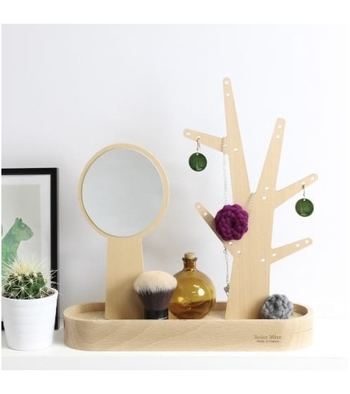 Eden - Makeup Mirror and jewellery tree Reine Mère decorative mirrors online designer bathroom