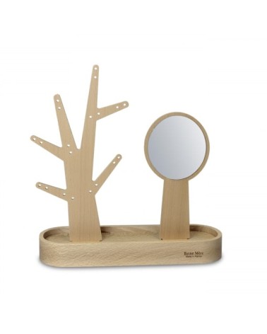 Eden - Miroir de maquillage et arbre à bijoux Reine Mère miroire design salle de bain salon entrée