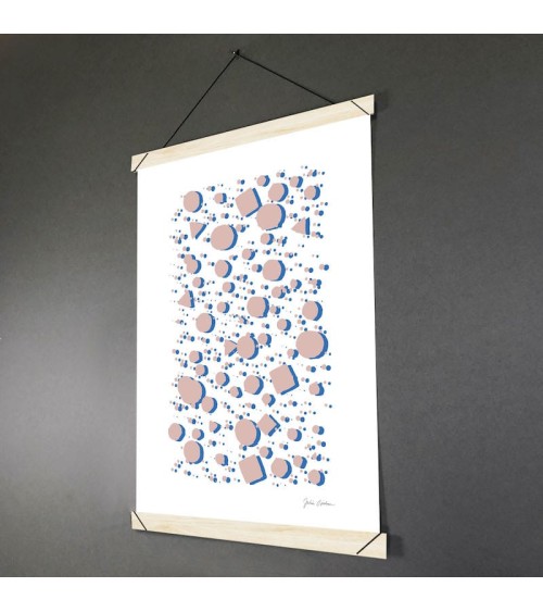Poster Hanger A4 - Brown with white dots - Wood Hippstory Wall Art & Decor design switzerland original