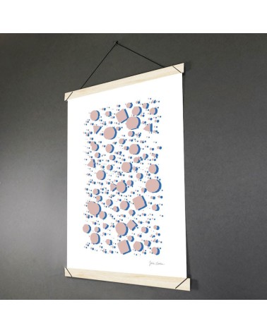 Poster Hanger A4 - Brown with white dots - Wood Hippstory Wall Art & Decor design switzerland original
