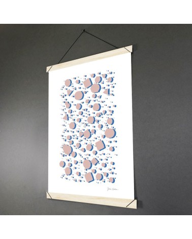Poster Hanger A4 - Brown with white dots - Wood Hippstory Wall Art & Decor design switzerland original