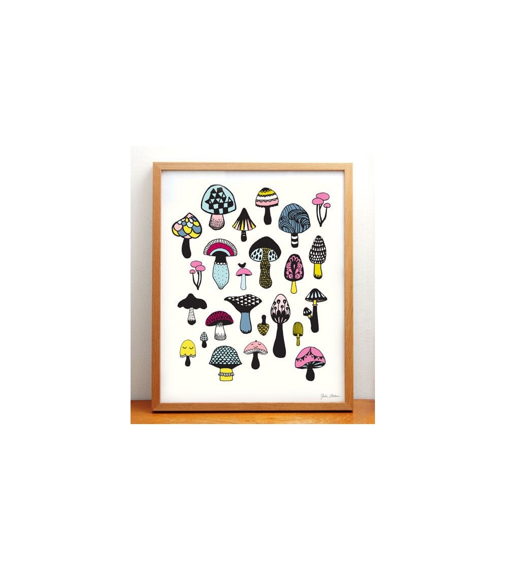 Pilze - Poster Hippstory online bestellen shop store kunstdrucke kaufen wandposter artposter kunstposter cool unique