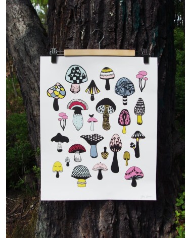 Pilze - Poster Hippstory online bestellen shop store kunstdrucke kaufen wandposter artposter kunstposter cool unique