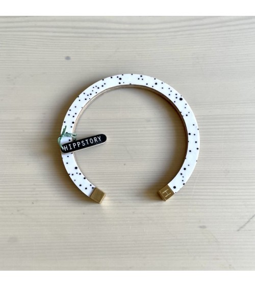 Bracelet - Tempête lunaire - Noir et Blanc Hippstory Bracelets design suisse original