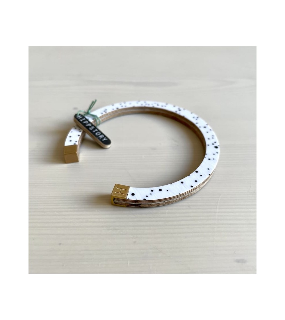 Bangle - Lunar Storm - Black and White Hippstory cute fashion design designer for women