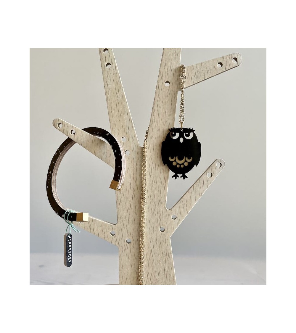 Bangle - Lunar Storm - Black and White Hippstory cute fashion design designer for women