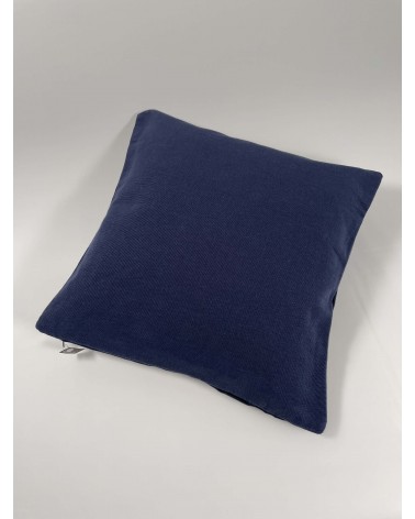 Maison d'être - Housse de coussin Bleu marine Serax coussins décoratifs pour canapé salon deco original suisse