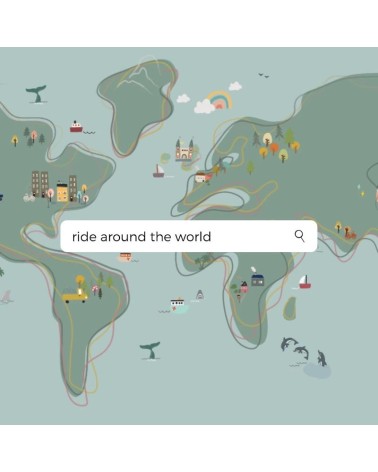 Playmat - Ride Around The World ByAlex Playmat design switzerland original