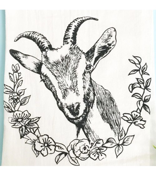 Goat - Tea towel, kitchen towel The coin laundry best kitchen hand towels fall funny cute