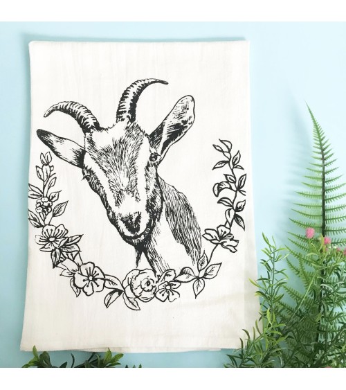 Goat - Tea towel, kitchen towel The coin laundry best kitchen hand towels fall funny cute