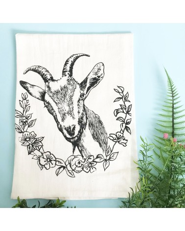 Goat - Tea towel, kitchen towel The coin laundry best kitchen hand towels fall funny cute