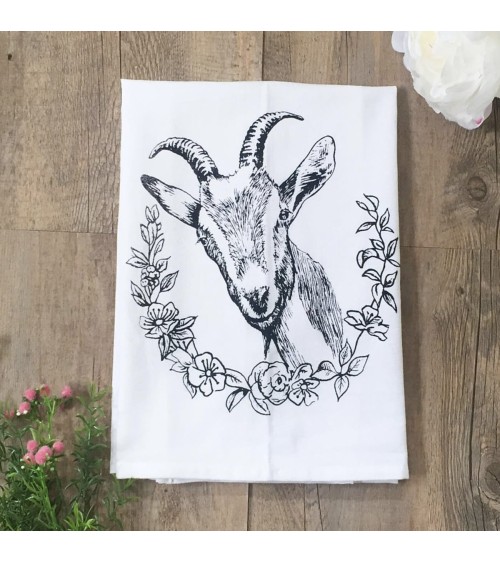 Tea Towel - Goat The coin laundry best kitchen hand towels fall funny cute