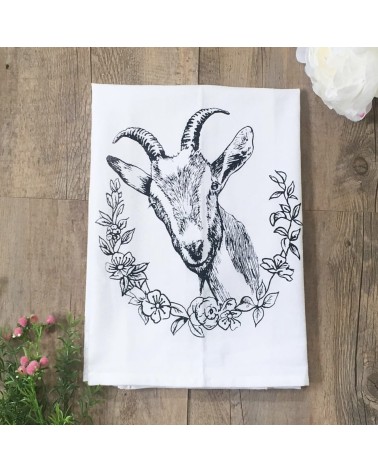 Goat - Tea towel, kitchen towel The coin laundry best kitchen hand towels fall funny cute