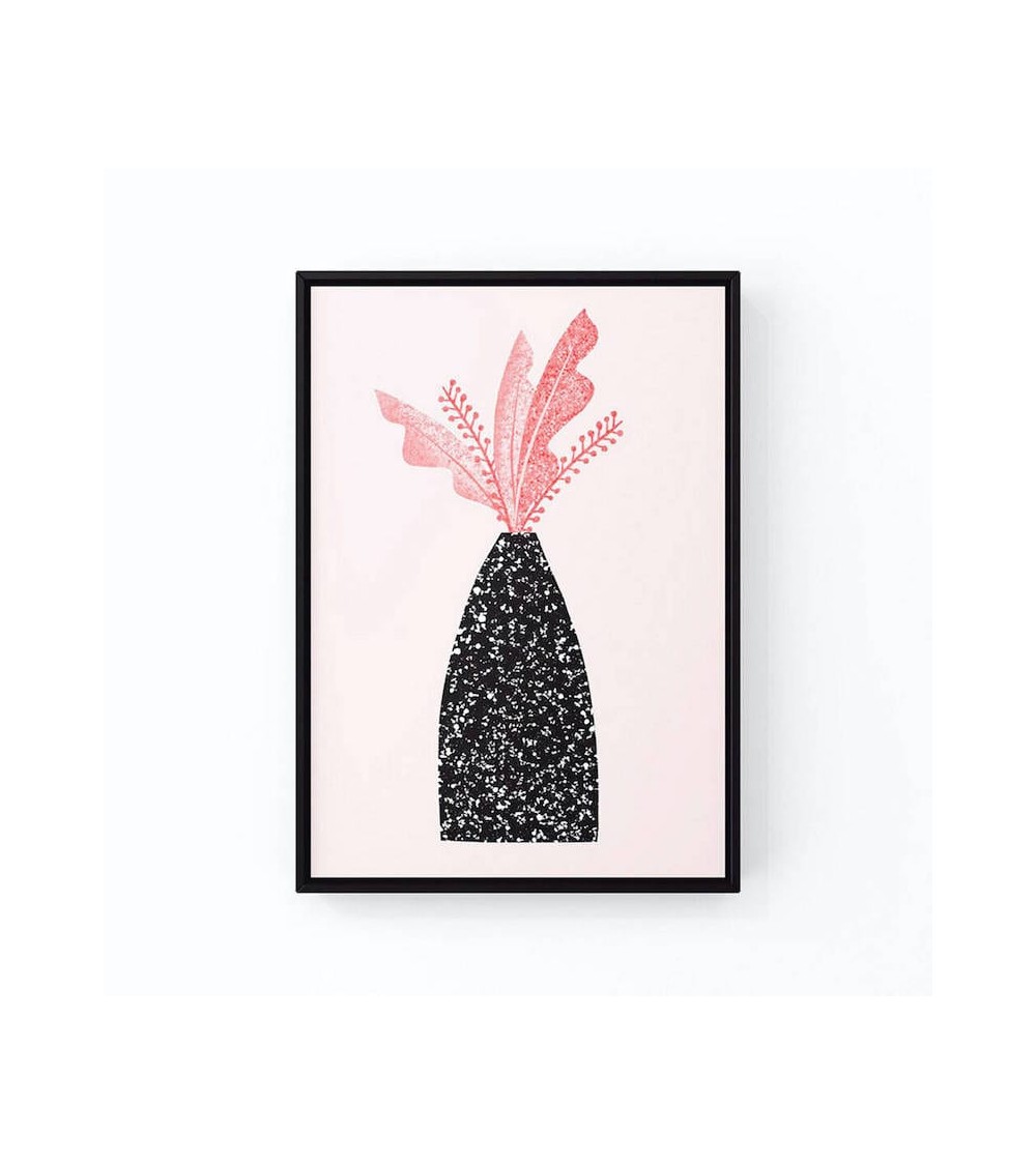Art Print - Leaves in Speckled Vase Melissa Donne Studio office poster art prints poster shop stores wallart art poster designer