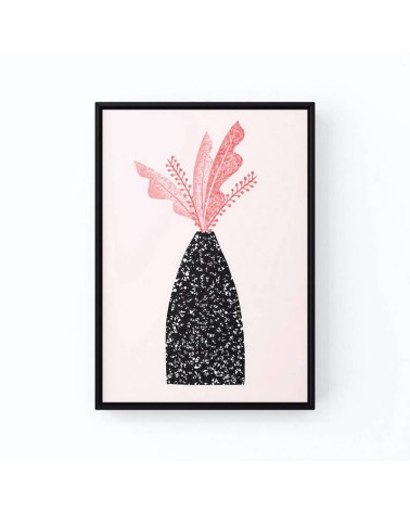 Poster - Blätter in gesprenkelter Vase Melissa Donne Studio online bestellen shop store kunstdrucke kaufen wandposter artpost...