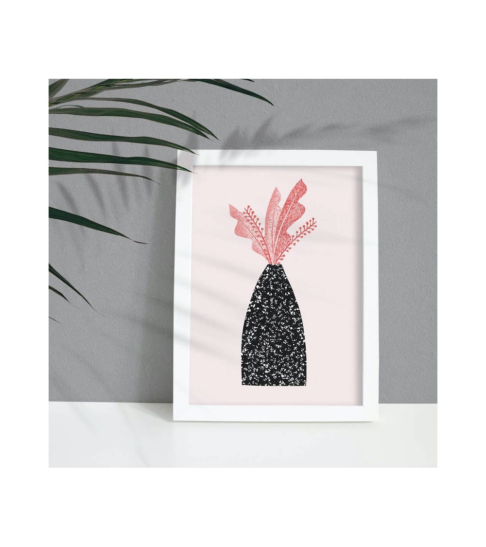 Poster - Blätter in gesprenkelter Vase Melissa Donne Studio online bestellen shop store kunstdrucke kaufen wandposter artpost...