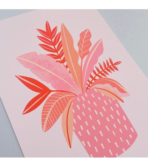 Poster - Feuilles dans un vase moucheté Melissa Donne Studio mural affiche posters muraux design deco salon cuisine chambre e...