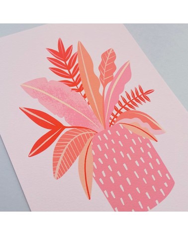 Poster - Feuilles dans un vase moucheté Melissa Donne Studio mural affiche posters muraux design deco salon cuisine chambre e...