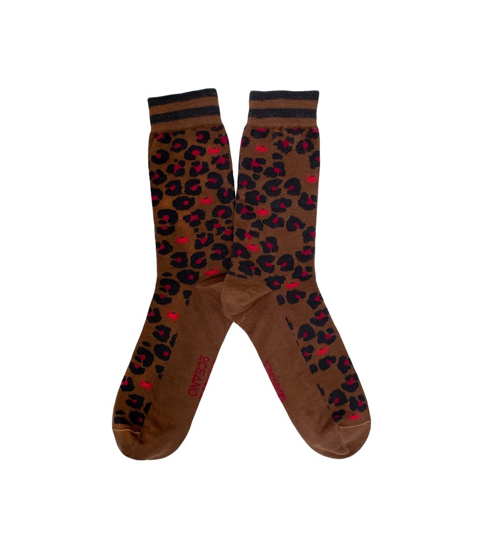 Socken - Leopardo SomosOcéano socke kuschelsocken für damen lustig herren farbige coole socken