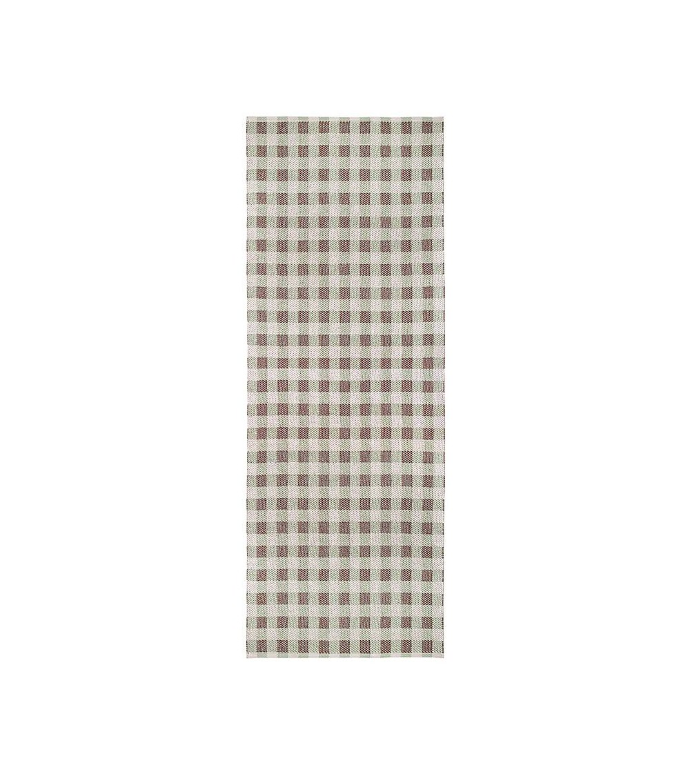 Tapis Vinyle - POPPY Vert Brita Sweden tapis scandinave en vinyle lavable en machine de cuisine exterieur salon couloir