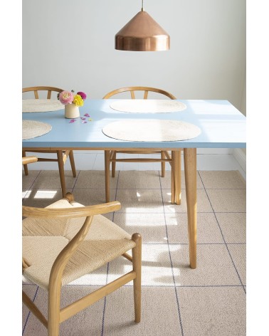 Vinyl Teppich - RUTH Cobalt Brita Sweden küchenteppich küchenläufer waschbar waschbarer outdoor teppich Teppichläufer balkon