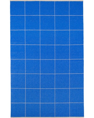 Vinyl Rug - RUTH Cobalt Brita Sweden rugs outdoor carpet kitchen washable cool modern runner rugs