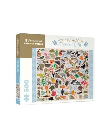 Puzzle - Tree of Life - Charley Harper Pomegranate Puzzles adulte design art the jigsaw suisse