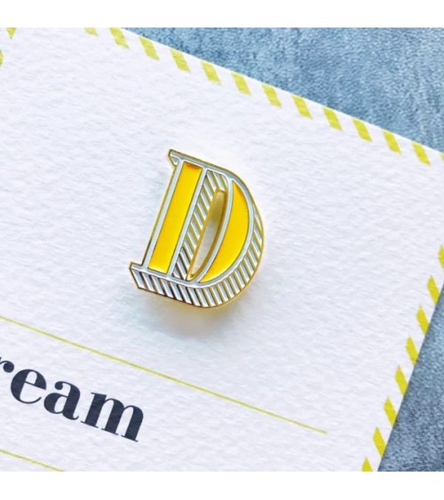 Enamel Pin - D is for Dream Paperself broches and pins hat pin badges collectible