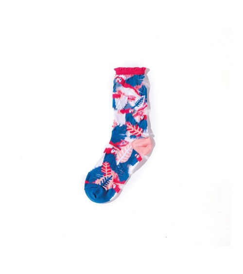 Chaussettes transparentes - Perroquet - Rose Paperself jolies chausset pour homme femme fantaisie drole originales