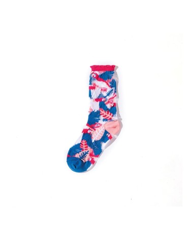 Chaussettes transparentes - Perroquet - Rose Paperself jolies chausset pour homme femme fantaisie drole originales