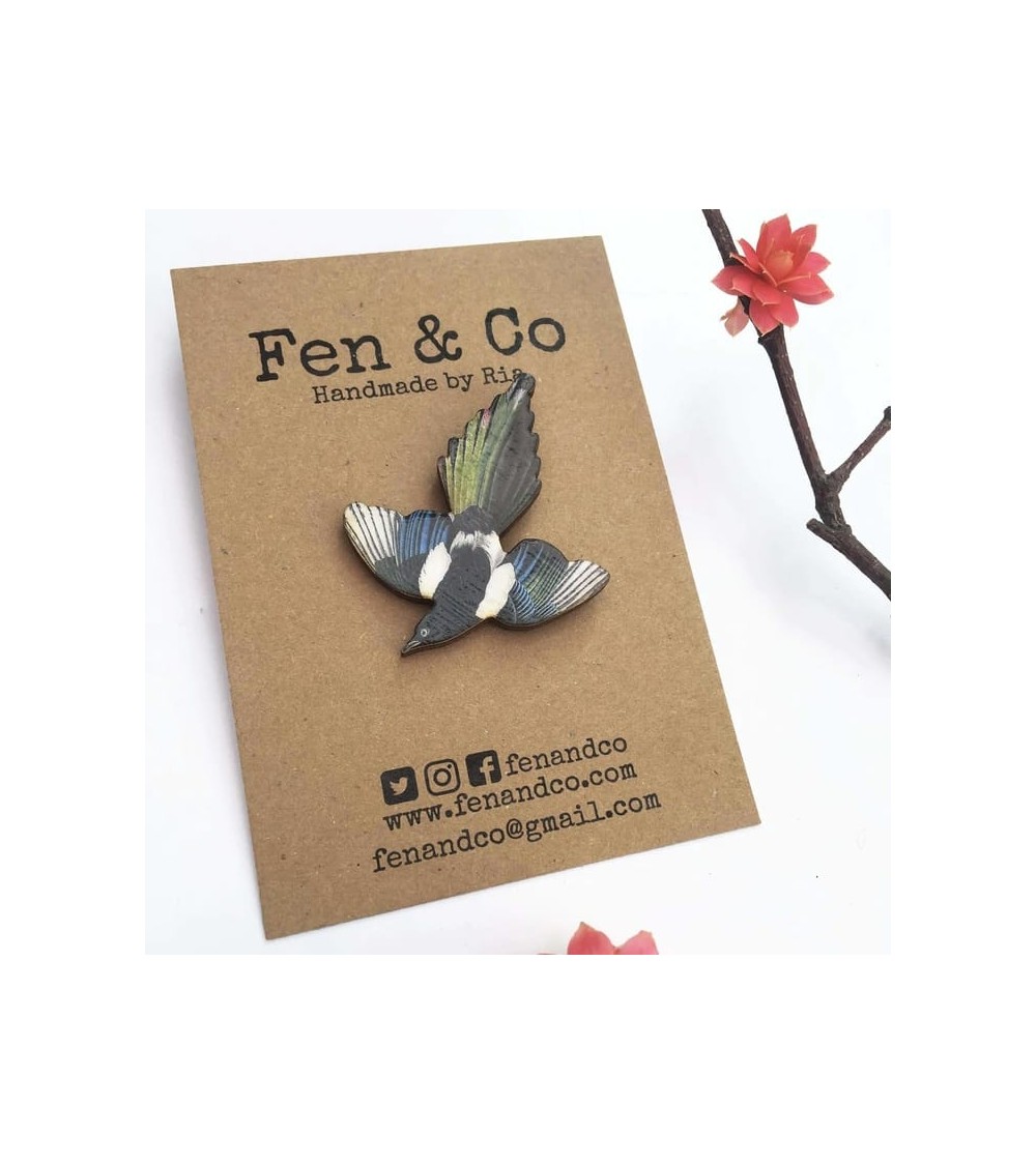 Elster - Pins Anstecknadeln aus Holz Fen & Co Anstecknadel Ansteckpins pins anstecknadeln kaufen