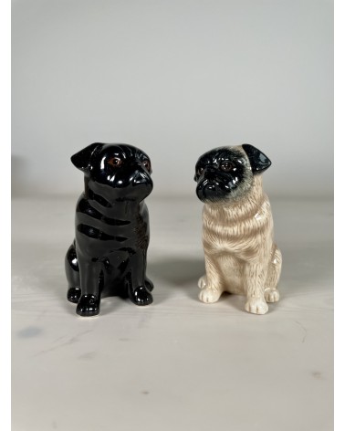 Carlin Fauve et Noir - Salière et Poivrier Quail Ceramics design sel saliere poivrier salier poivrière