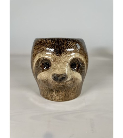 Sloth - Animal Pencil pot & Flower pot Quail Ceramics pretty pen pot holder cutlery toothbrush makeup brush