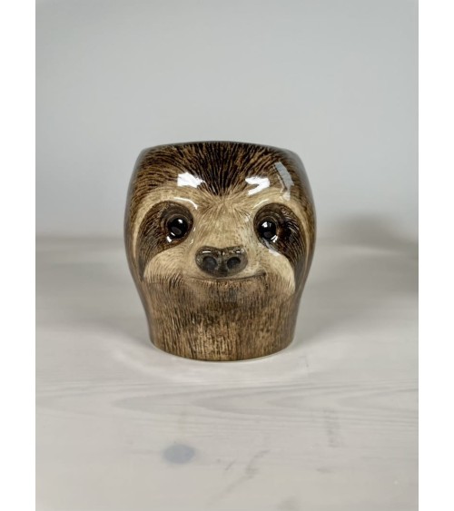 Sloth - Animal Pencil pot & Flower pot Quail Ceramics pretty pen pot holder cutlery toothbrush makeup brush