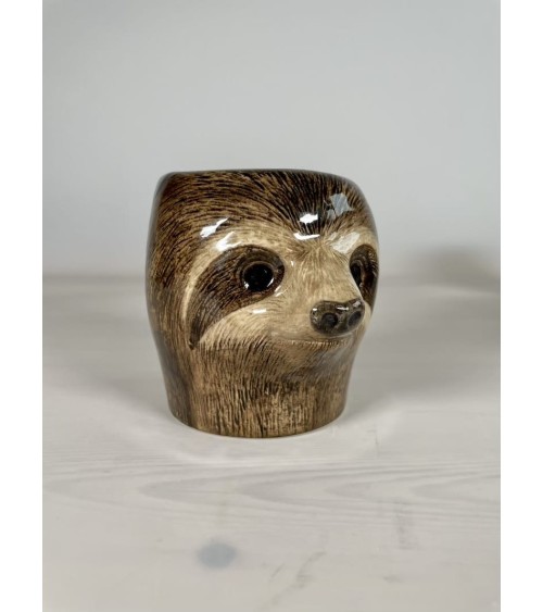 Sloth - Animal Pencil pot & Flower pot Quail Ceramics pretty pen pot holder cutlery toothbrush makeup brush