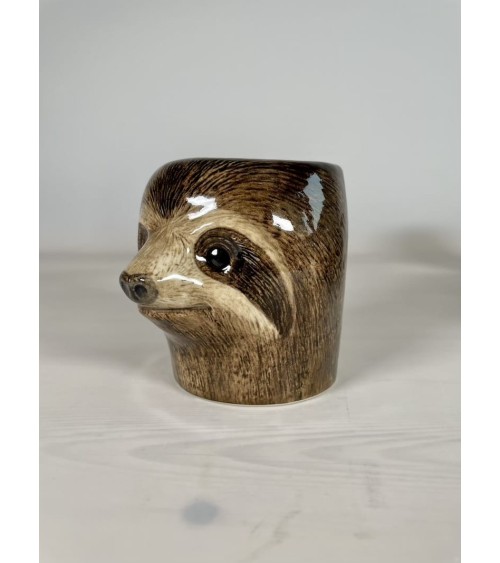 Sloth - Animal Pencil pot & Flower pot Quail Ceramics pretty pen pot holder cutlery toothbrush makeup brush