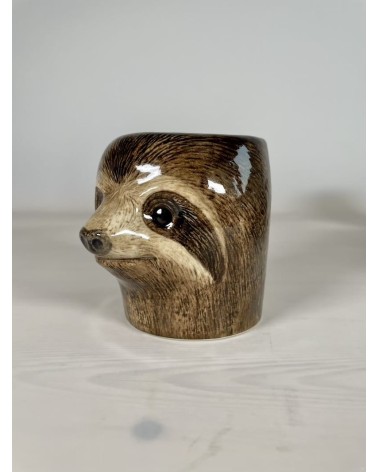 Sloth - Animal Pencil pot & Flower pot Quail Ceramics pretty pen pot holder cutlery toothbrush makeup brush