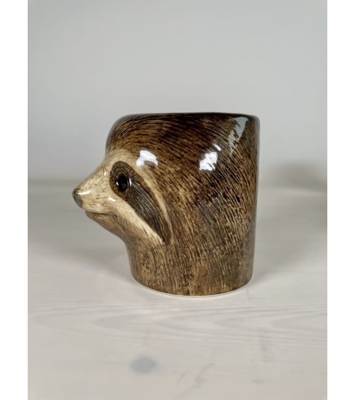 Sloth - Animal Pencil pot & Flower pot Quail Ceramics pretty pen pot holder cutlery toothbrush makeup brush