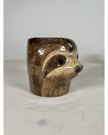 Sloth - Animal Pencil pot & Flower pot Quail Ceramics pretty pen pot holder cutlery toothbrush makeup brush