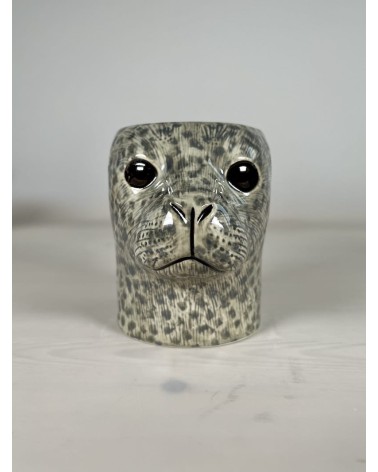 Seehund - Stiftehalter & Blumentopf Quail Ceramics schreibtisch büro kinder besteckbehälter make up pinselhalter