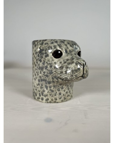 Seehund - Stiftehalter & Blumentopf Quail Ceramics schreibtisch büro kinder besteckbehälter make up pinselhalter