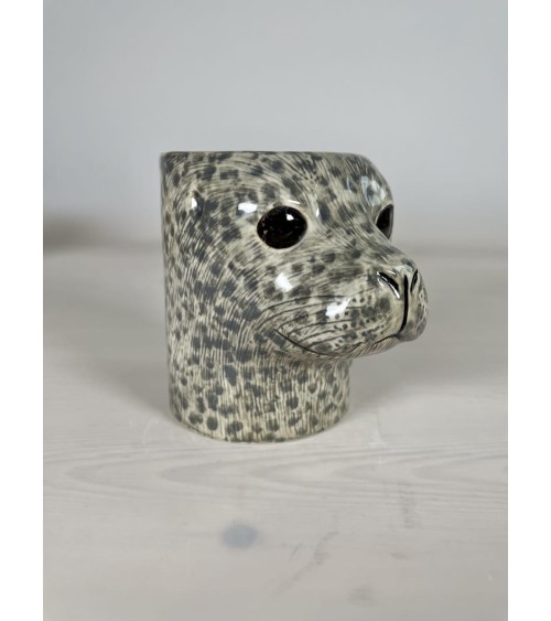 Seehund - Stiftehalter & Blumentopf Quail Ceramics schreibtisch büro kinder besteckbehälter make up pinselhalter