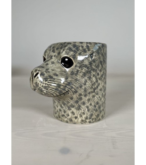 Seehund - Stiftehalter & Blumentopf Quail Ceramics schreibtisch büro kinder besteckbehälter make up pinselhalter