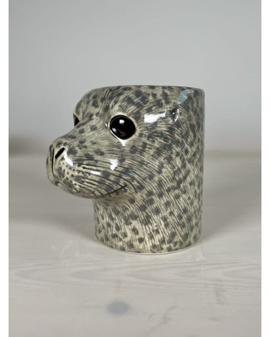 Seehund - Stiftehalter & Blumentopf Quail Ceramics schreibtisch büro kinder besteckbehälter make up pinselhalter