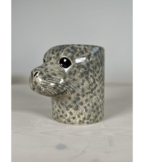 Seehund - Stiftehalter & Blumentopf Quail Ceramics schreibtisch büro kinder besteckbehälter make up pinselhalter