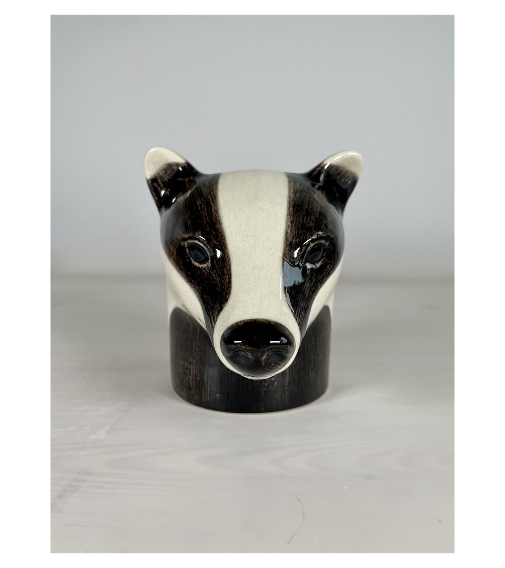 Dachs - Stiftehalter & Blumentopf Quail Ceramics schreibtisch büro kinder besteckbehälter make up pinselhalter